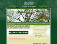 Tablet Screenshot of carrolltreeservice.com